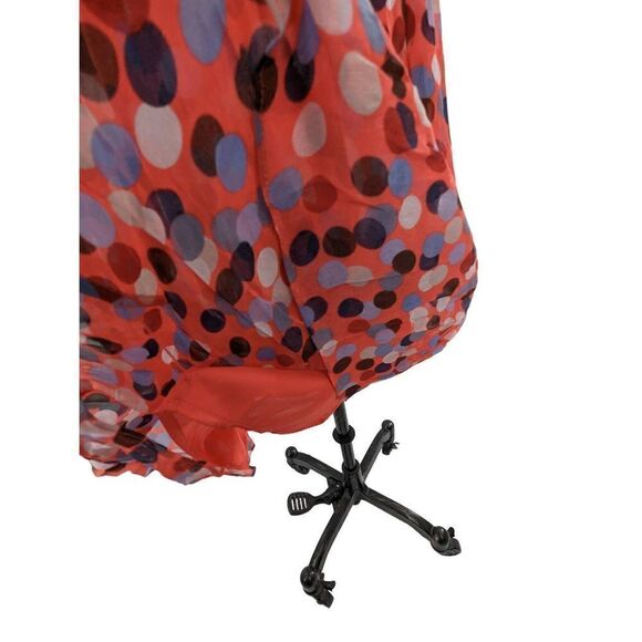 Boden Women Peach Pink Polka Dot Short Sleeve Midi Dress Size 6 - Picture 9 of 16